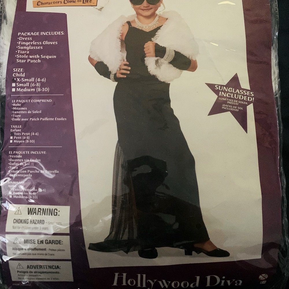 Hollywood Diva Children’s Costume